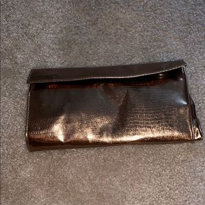 Gold Makeup Brush Bag